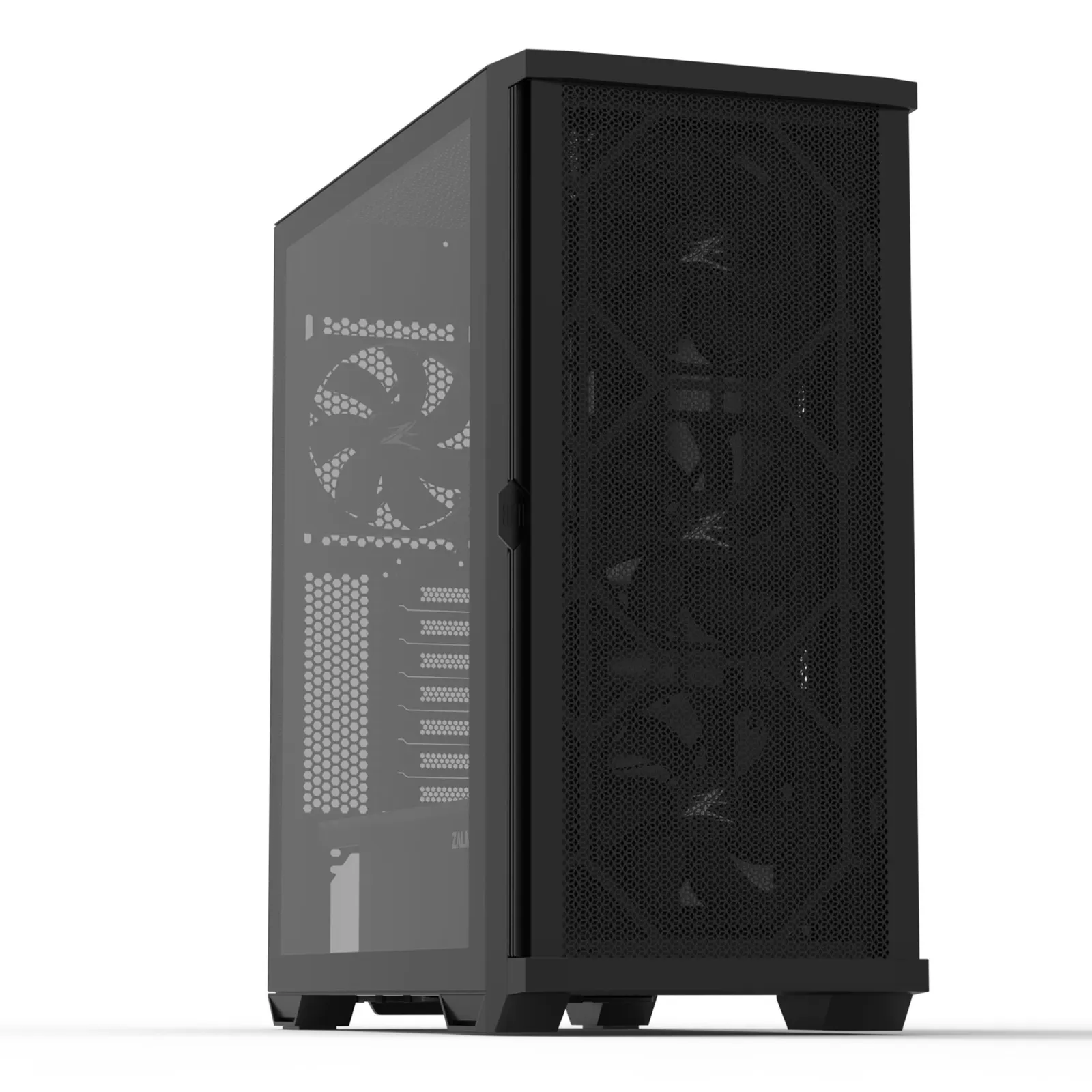 ქეისი Zalman Computer case Z10, without PSU, 2xUSB3.0, 1xUSB Type-C, 3x140mm Black fans, 1x120mm Black fans, TG Side Panel, EATX, Black