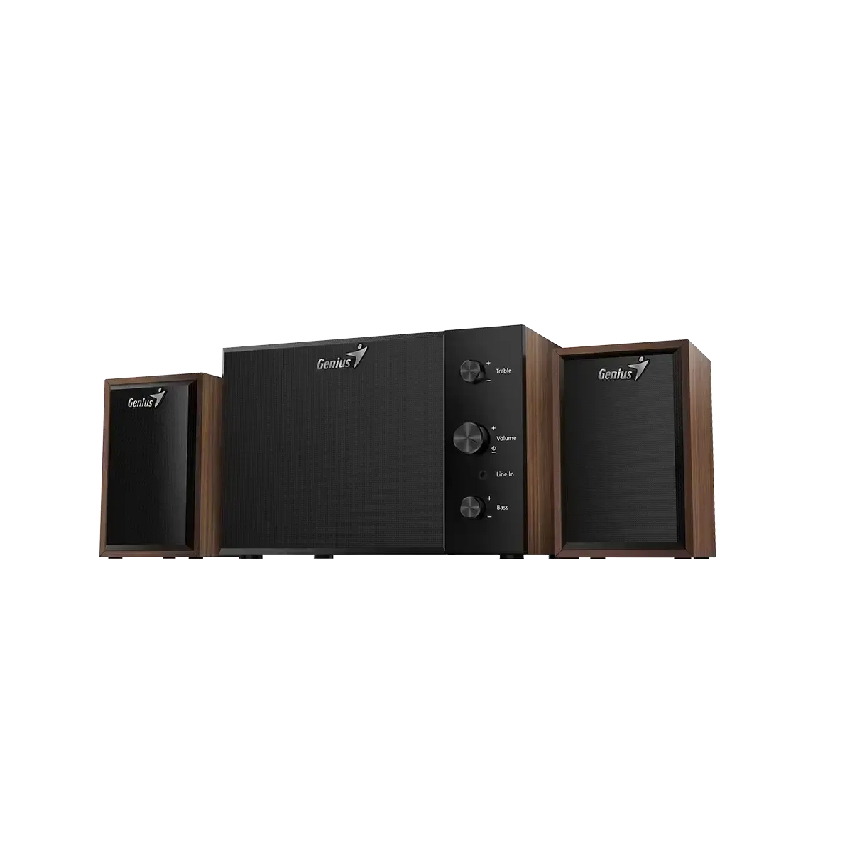 დინამიკი Genius, SW-2.1 350 Hi-Fi Speaker Brown Wood