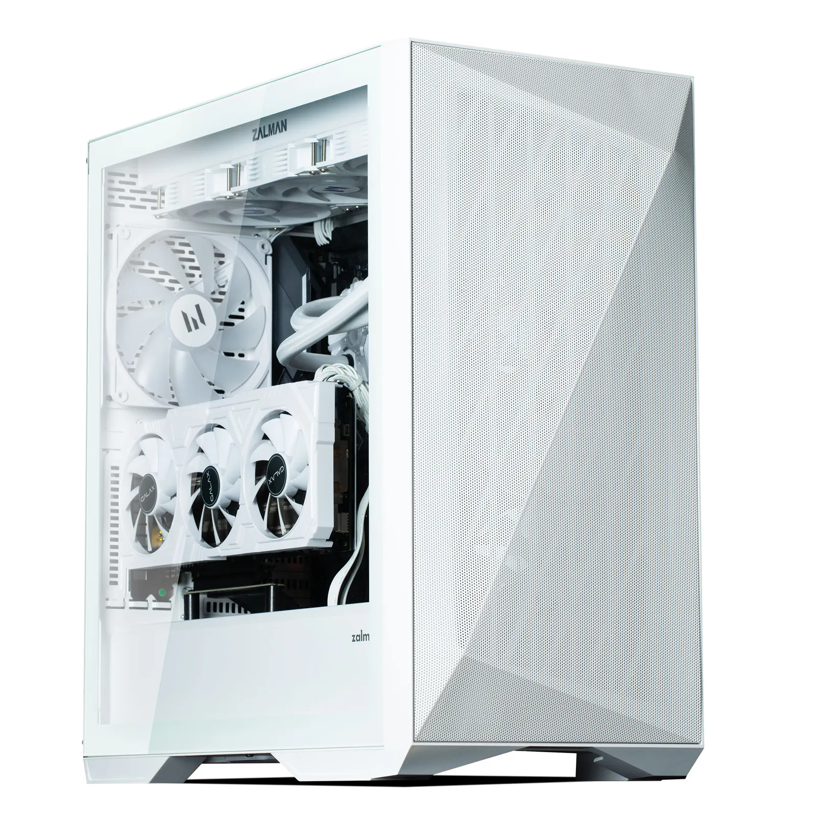 ქეისი Zalman PC case Z9 Iceberg MS without PSU, 2xUSB3.0, 2xUSB2.0, 1xUSB 3.1 Gen2 Type-C, 4x140mm ARGB, VGA 390mm, LCS ready, TG Side Panel, EATX, white