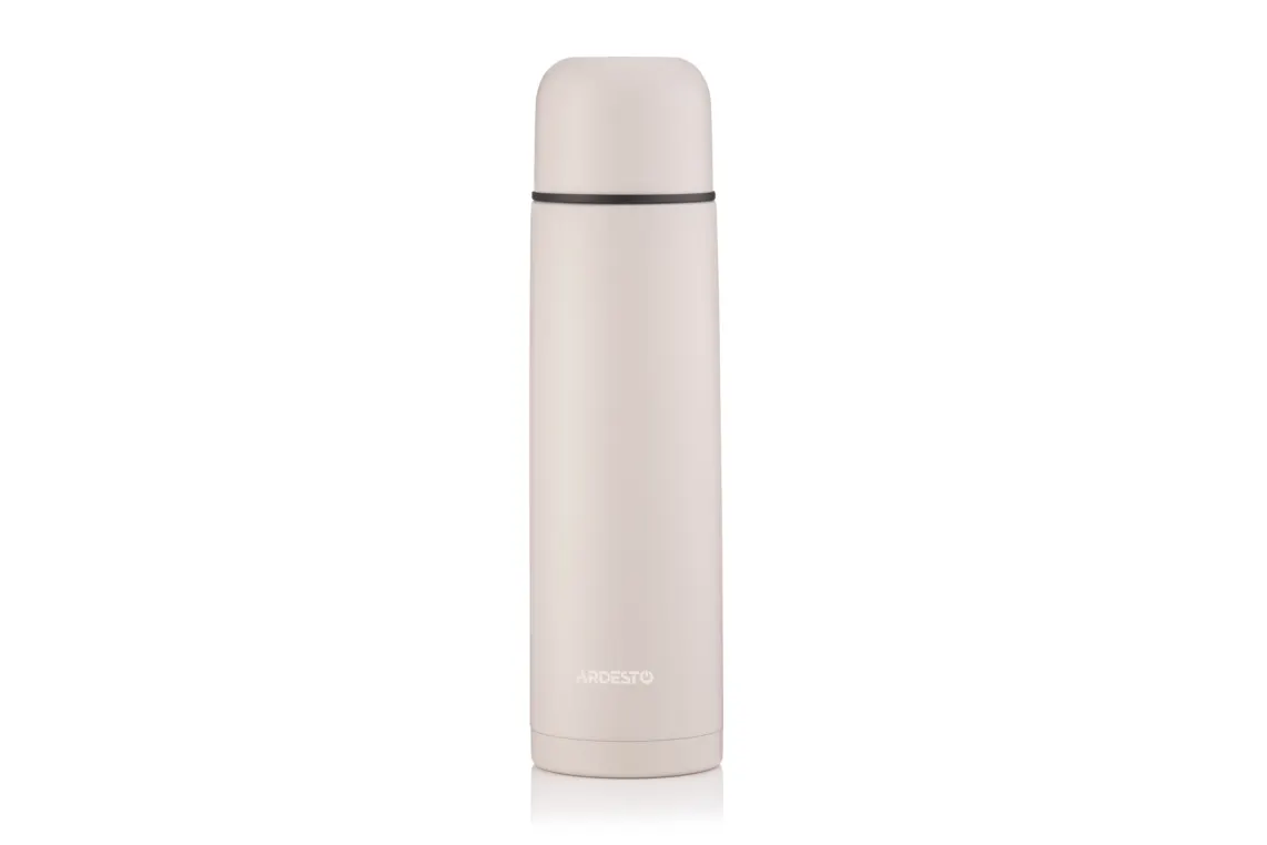 თერმოსი Ardesto Vacuum flask Bright City, 1000ml, stainless steel, beige