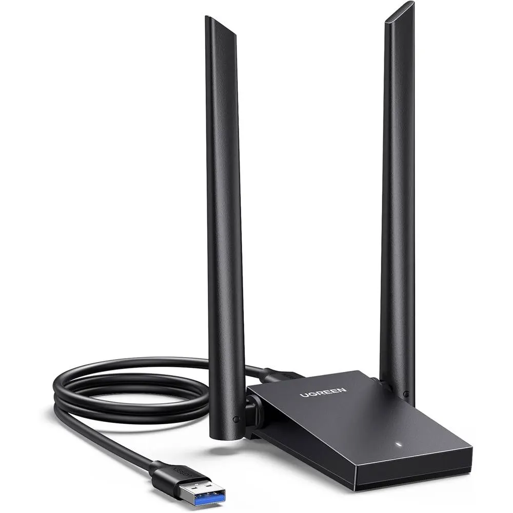 WiFi ადაპტერი UGREEN CM495 (25226), AX1800 WiFi 6 Adapter, Black