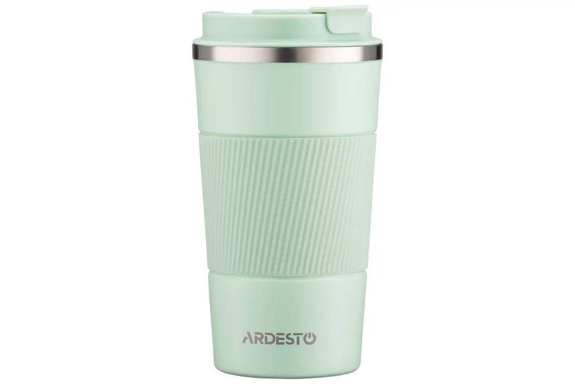 თერმოჭიქა Ardesto Travel mug Urban, 500ml, stainless steel, green