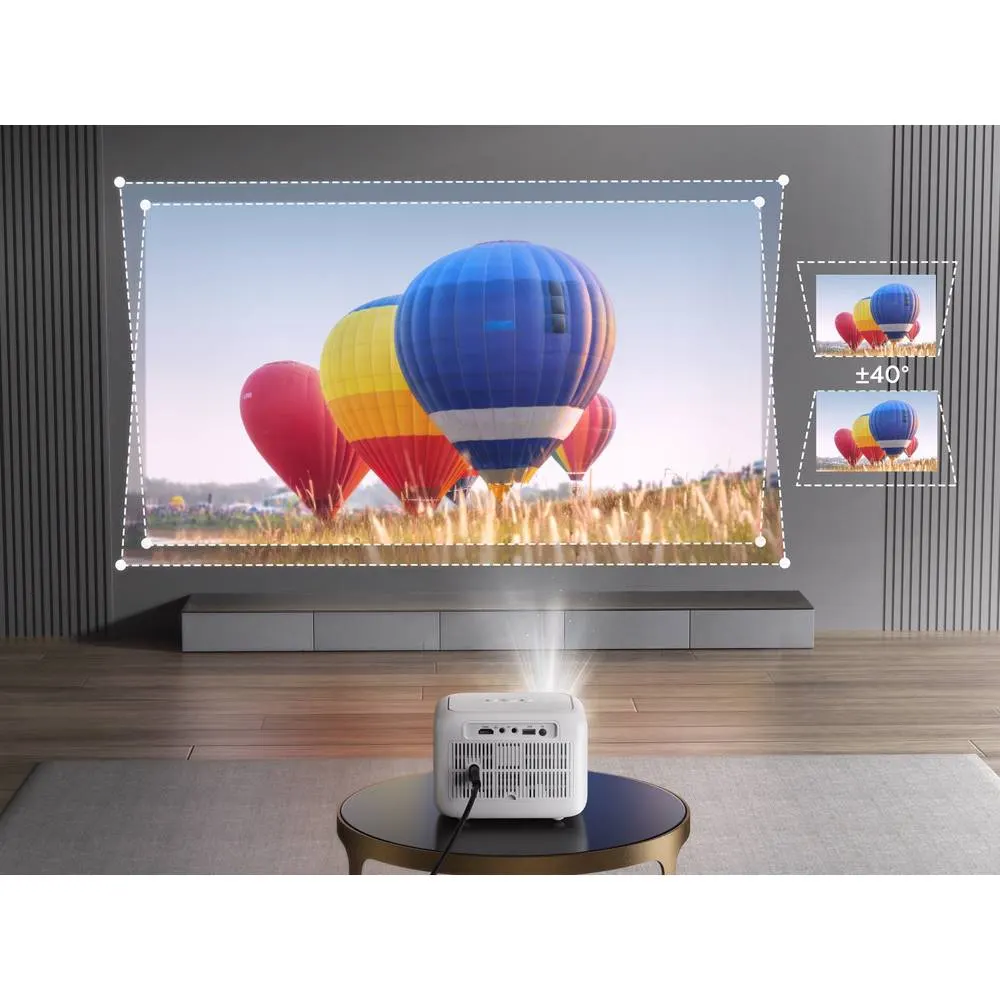 Yaber L1 Home Cinema, LCD Projector, 1280x720, 400lm, White