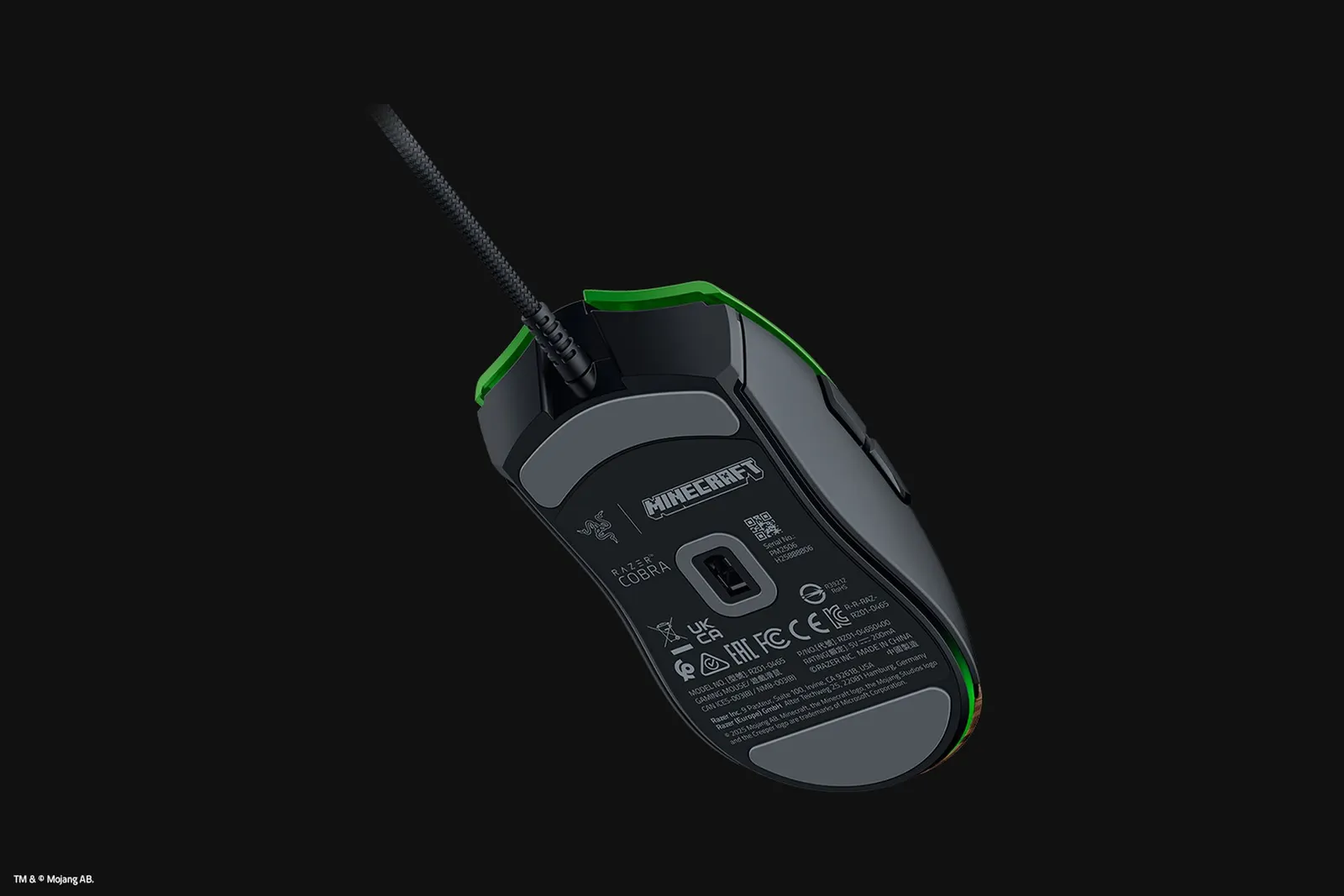 მაუსი Razer Mouse Cobra, RGB, USB-A, Minecraft Ed