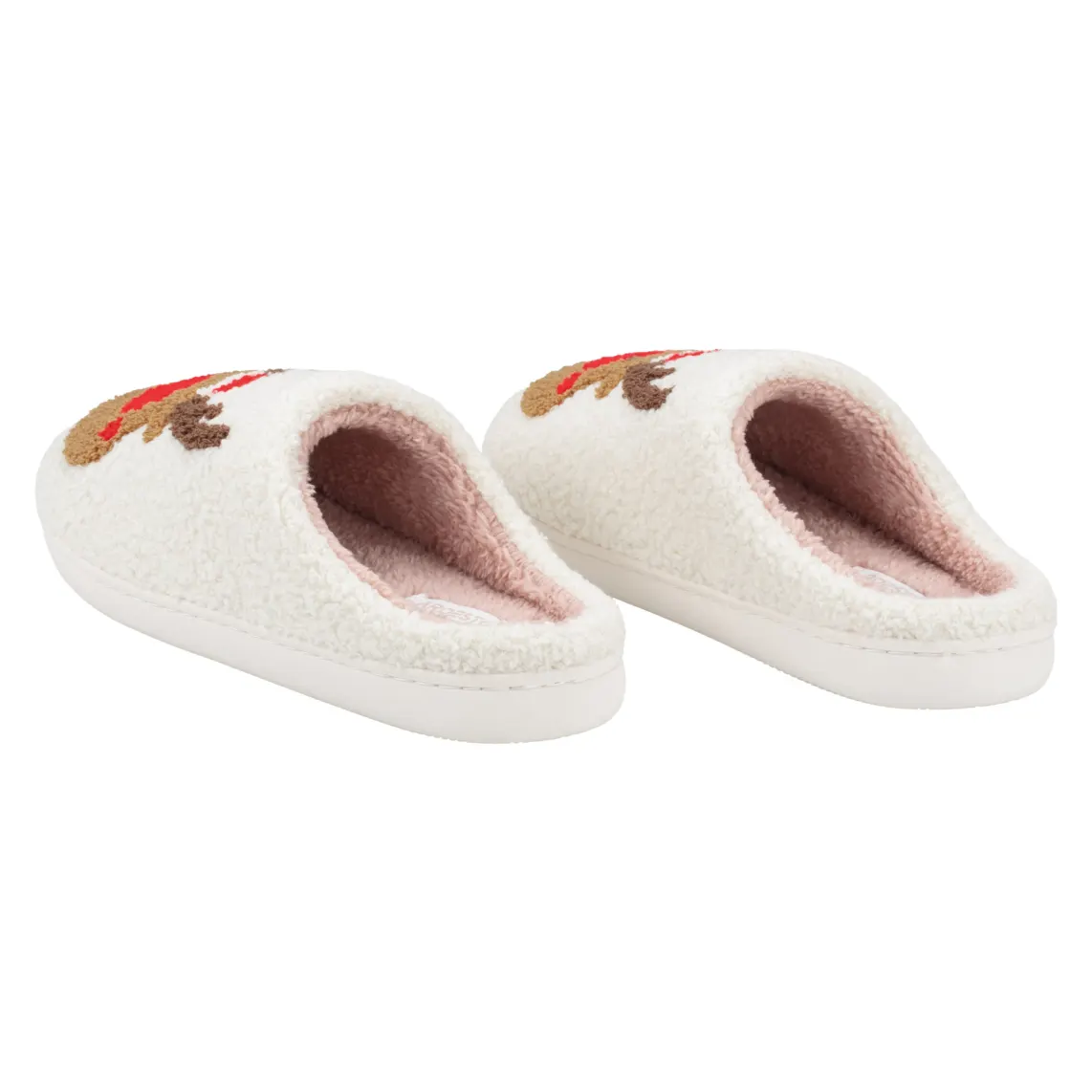 საშინაო ჩუსტი Ardesto Home shoes Christmas 38/39 size, 100% polyester, sole 100% rubber, white