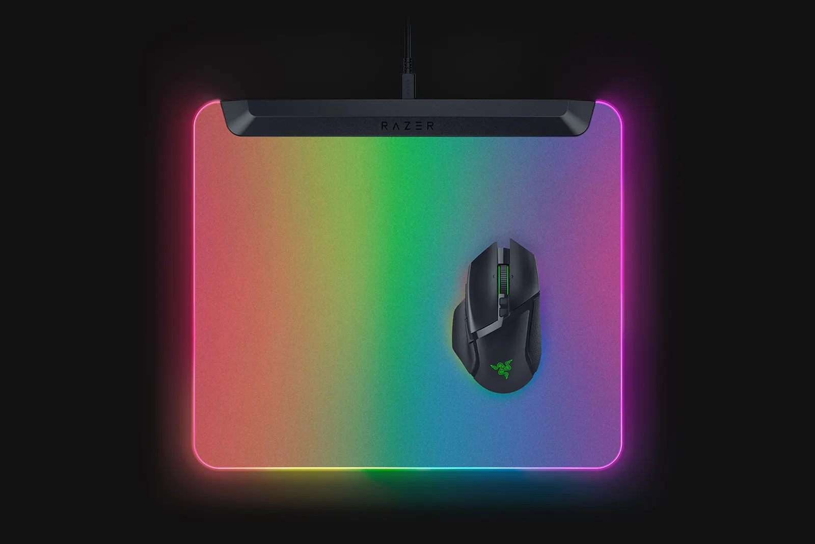 მაუს პადი Razer Mouse Pad Firefly V2 Pro, M (360x278x4.6mm), RGB, black