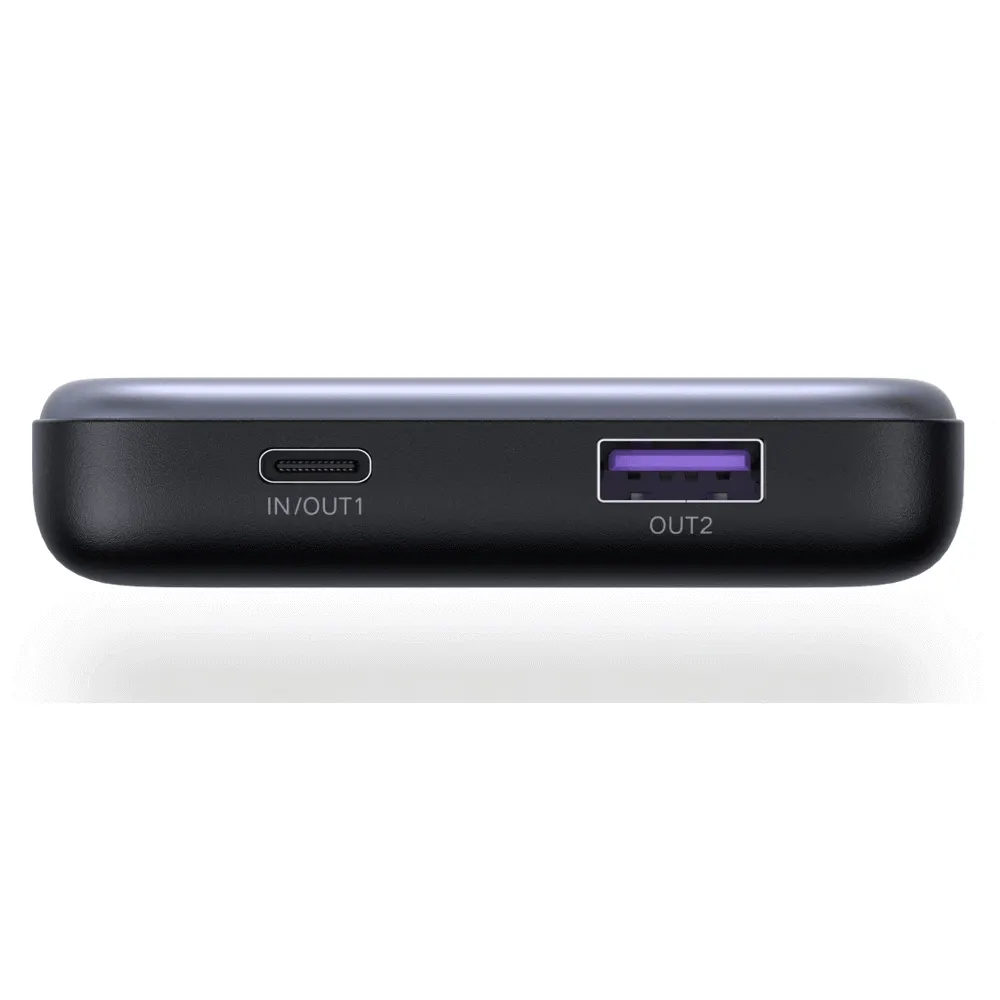 პორტატული დამტენი UGREEN PB507 (75131B) Zapix Series, 10000mAh, Type-C, USB, Fast Charging Power Bank, Space Gray