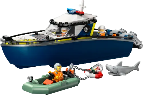 კონსტრუქტორი LEGO City Police Boat Chase 60456