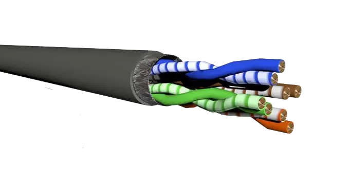 DRAKA - Cat5e FTP 100% სპილენძი გარე გამოყენების 500 მეტრი, DRAKA-Cat5e-FTP-PE-500M