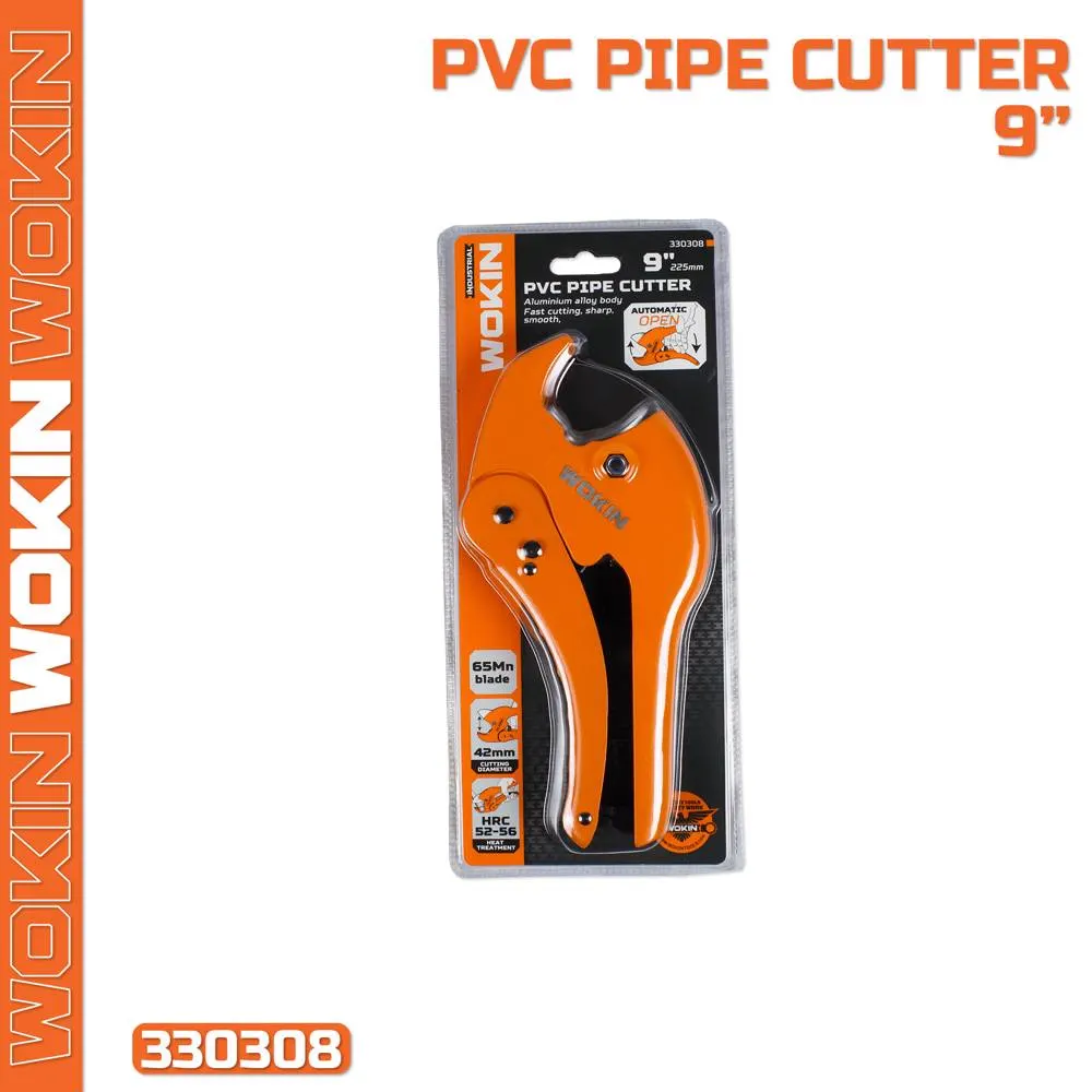 Wokin 330308, 225mm, PVC Pipe Cutter, Orange