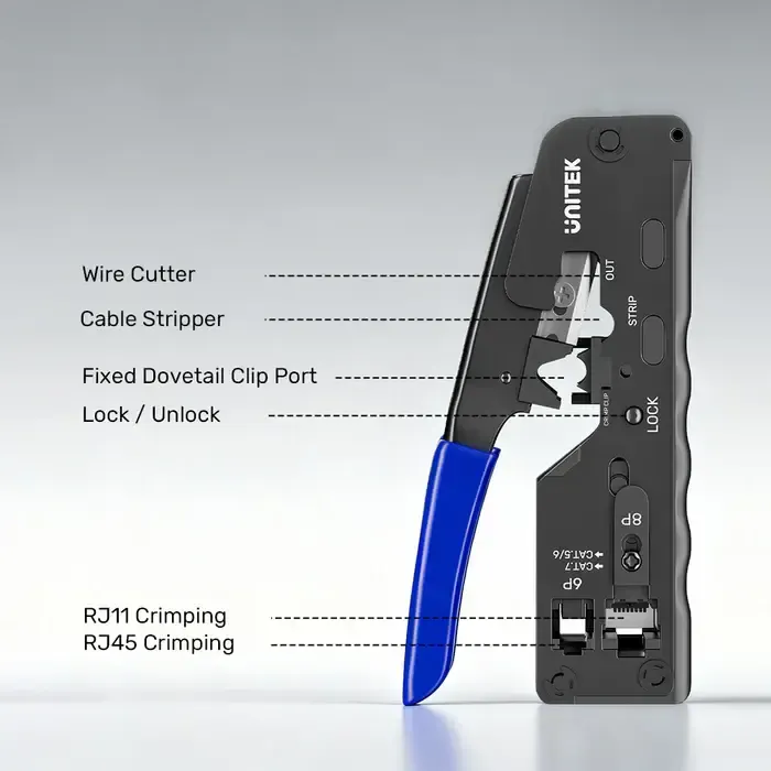 ქსელის აქსესუარი OT139A, UNITEK, Tool, Network Crimping Tool .