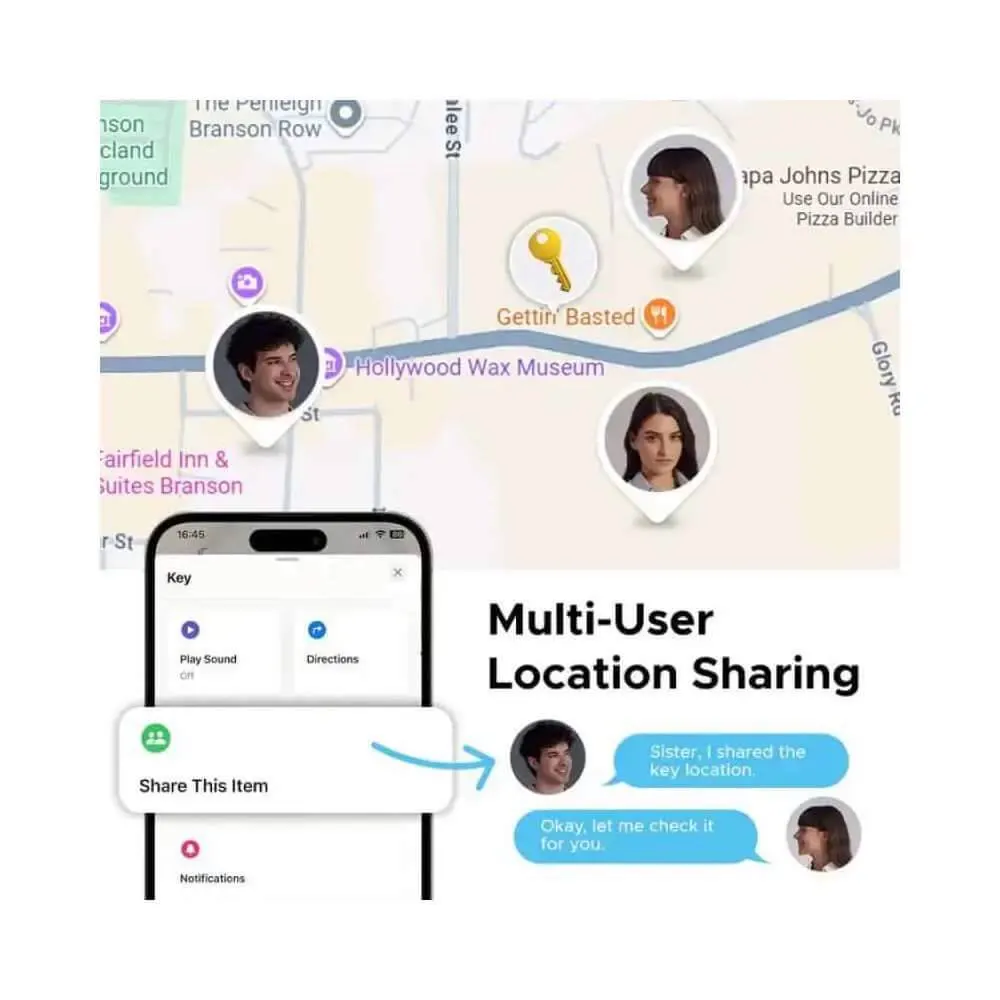 Smart Tag UGREEN CM916 (75646) FineTrack Duo, Apple+Google, Smart Tag Finder, Grey