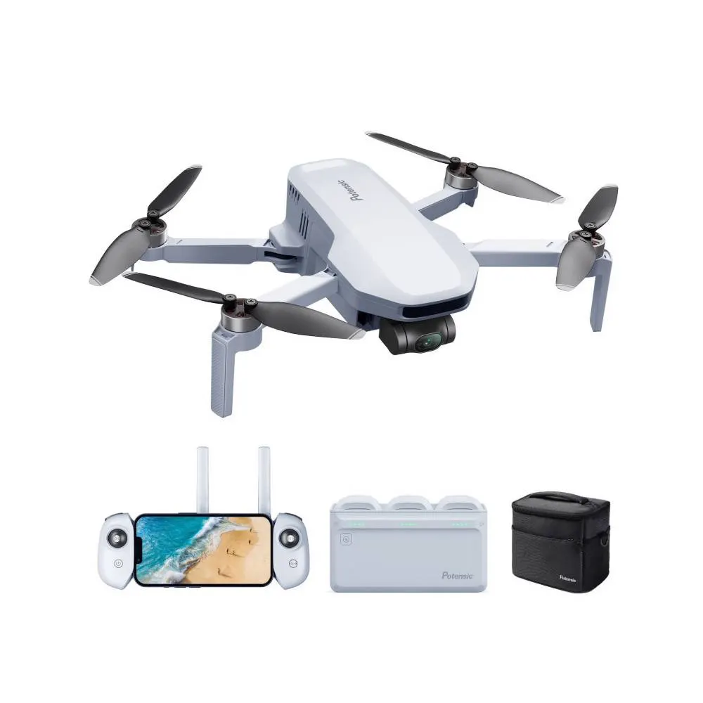 Potensic Drone ATOM (Fly More Combo) 3 batteries in total Grey