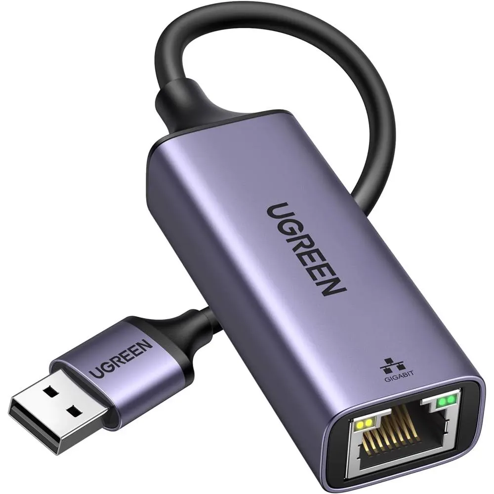 LAN ადაპტერი UGREEN CM209 (50922), USB 3.0 to RJ45 Ethernet Adapter, Space Gray