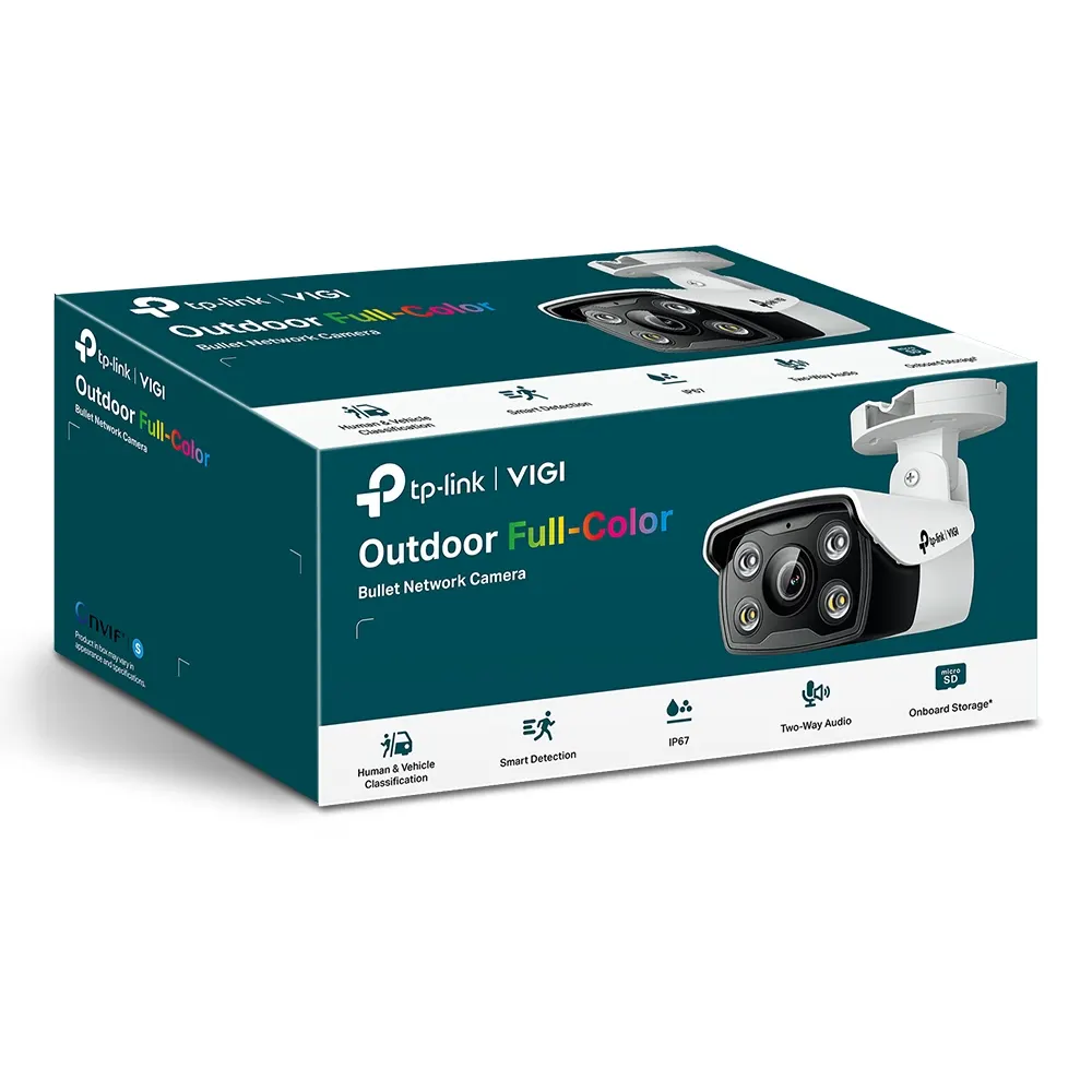 IP კამერა TP-LINK VIGI C330 Full-Color Bullet Network Camera - Outdoor, 3MP, 2304 × 1296, 2.8mm Lens, 128.7° Diagonal Viewing Angle, Full-Color Night Vision, IR Cut Filter, RJ-45, IP67 Waterproof, PoE/12V DC