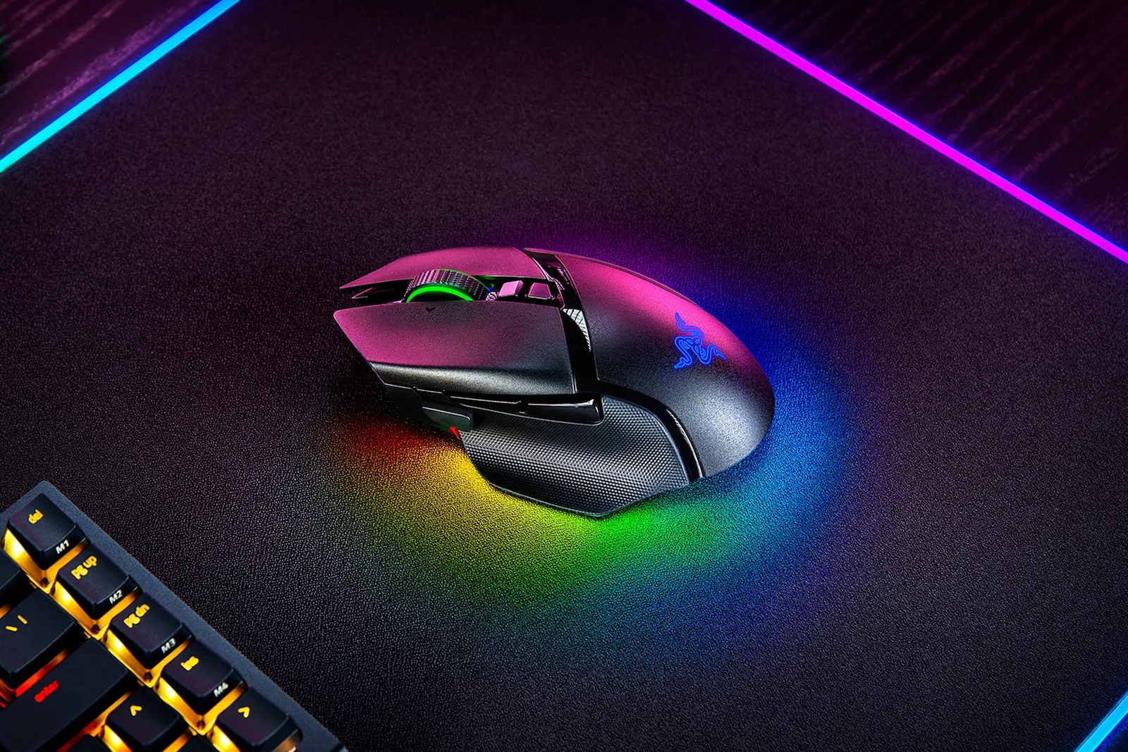 მაუსი Razer Mouse Basilisk V3 Pro, RGB, USB-A/WL/BT, black
