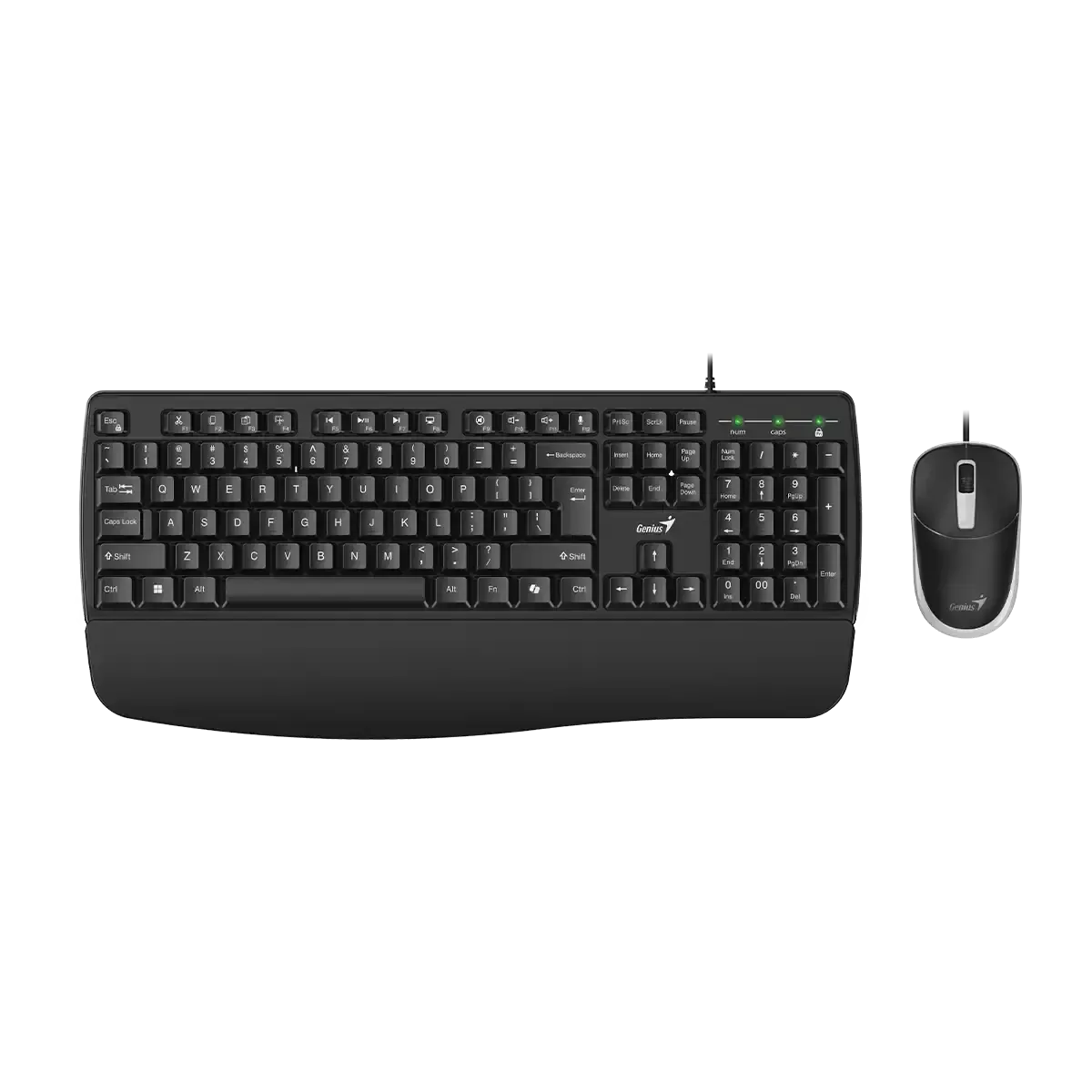 Genius, KM-123, AI Copilot Key, Keyboard + Mouse (Combo) Black