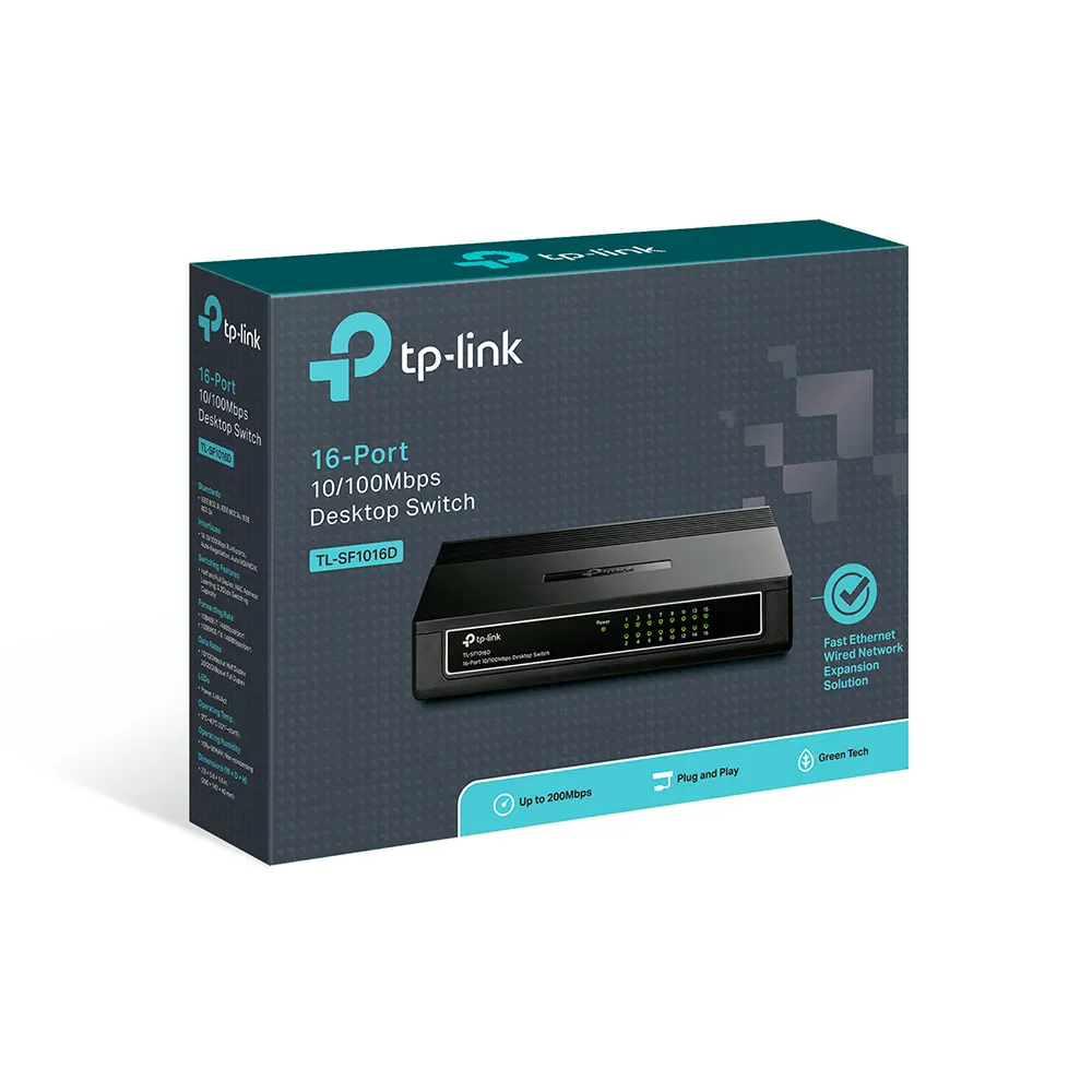 სვიჩი TP-Link TL-SF1016D Desktop Switch Unmanaged