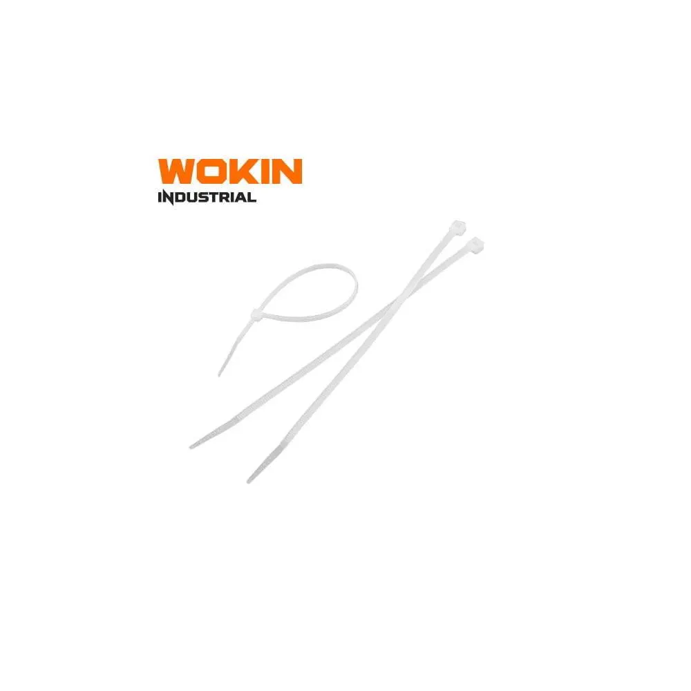 ხამუთი Wokin 651121, 2.5x100mm, 100 PCS Nylon Cable Tie, White