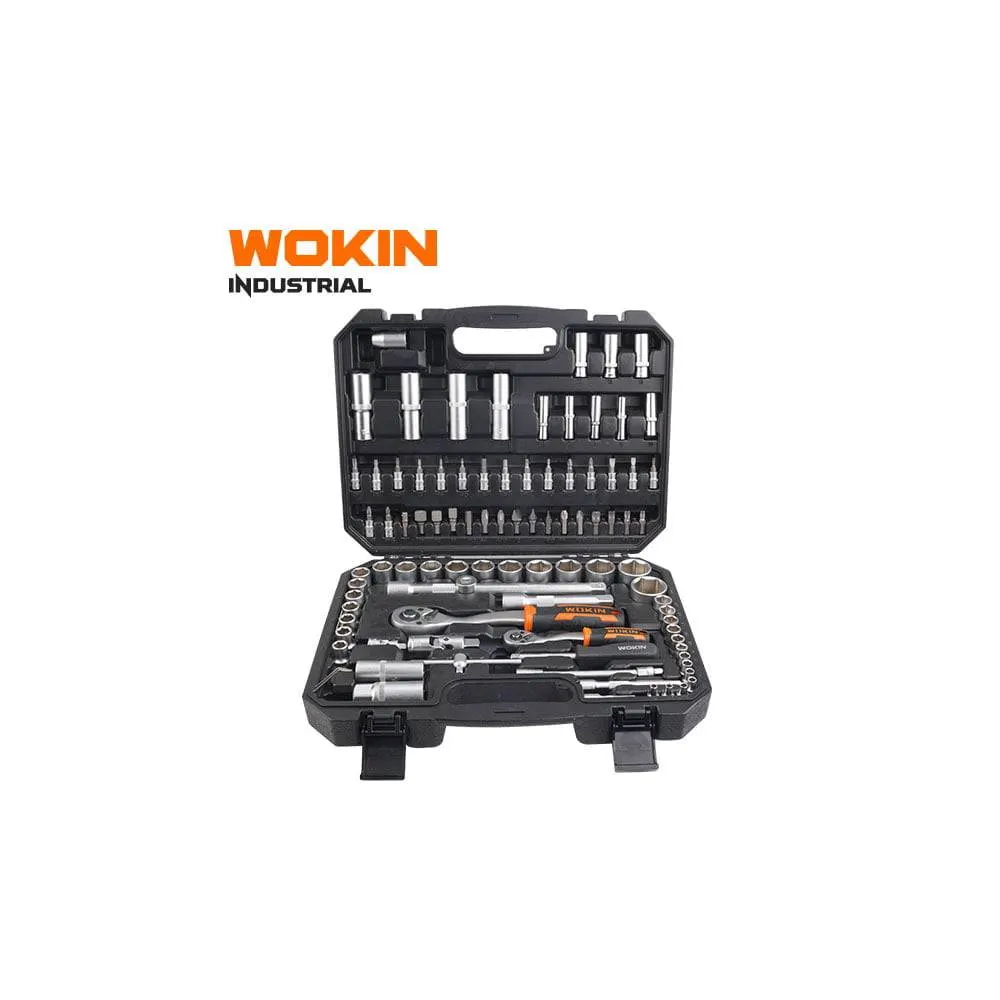 ხელსაწყოების ნაკრები Wokin 155694, 94Pcs Tool Set, Black/Silver