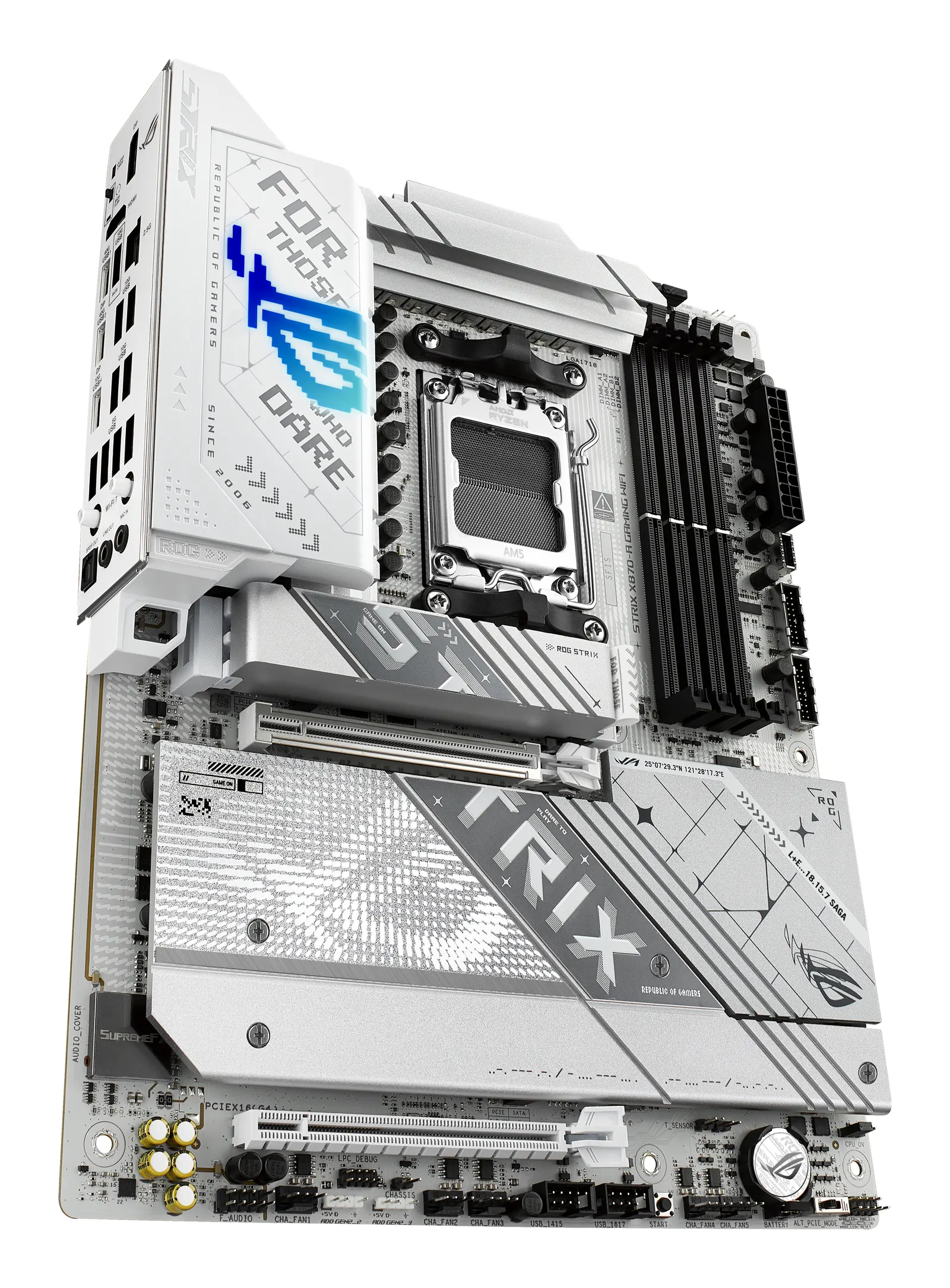 დედაპლატა ASUS Motherboard ROG STRIX X870-A GAMING WIFI sAM5 X870 4xDDR5 M.2 HDMI DP WiFi BT ATX