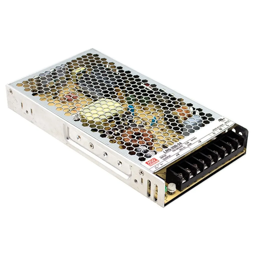 კვების ბლოკი - 24V/200W, MEAN WELL LRS-200-24