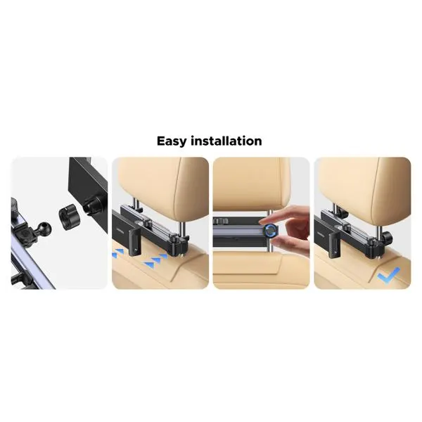 ტელეფონის სამაგრი LP904, UGREEN, Holder, ar Headrest Tablet Holder, Black/Grey.