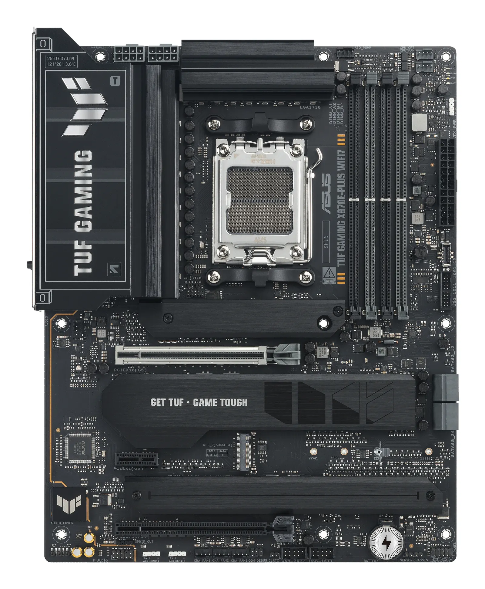 ASUS Motherboard TUF GAMING X870E-PLUS WIFI7 sAM5 X870E 4xDDR5 M.2 HDMI Wi-Fi BT ATX