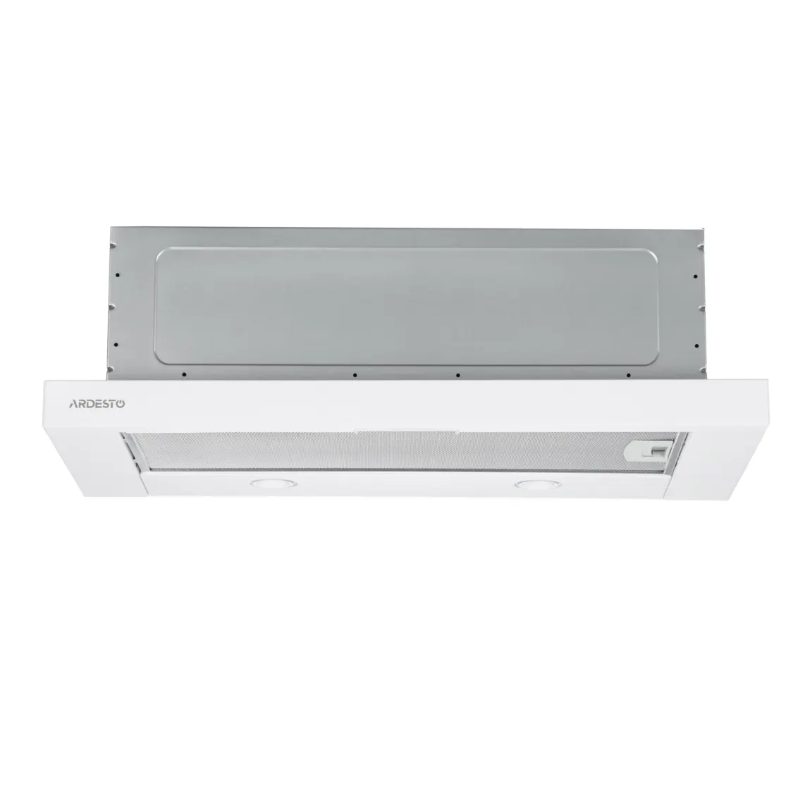 გამწოვი ARDESTO Hood telescopic HT-F700MW, 60cm, 450m3h, metal, 2x1W LED, button, white