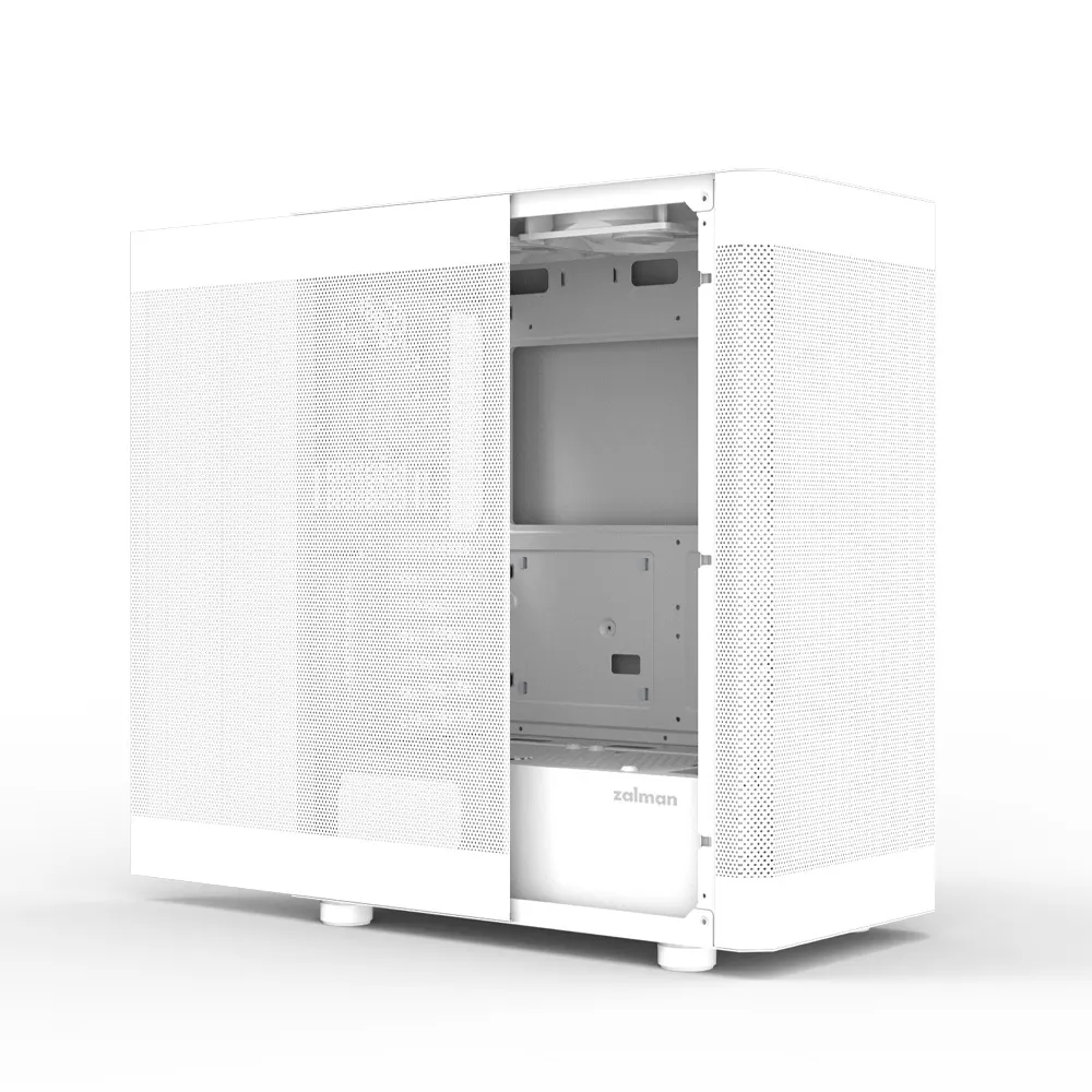 ქეისი Zalman PC case I4 without PSU, 2xUSB3.0, 1xUSB2.0, 6x120mm white LED, VGA 320mm, LCS ready, Mesh Side/Front Panel, ATX, white