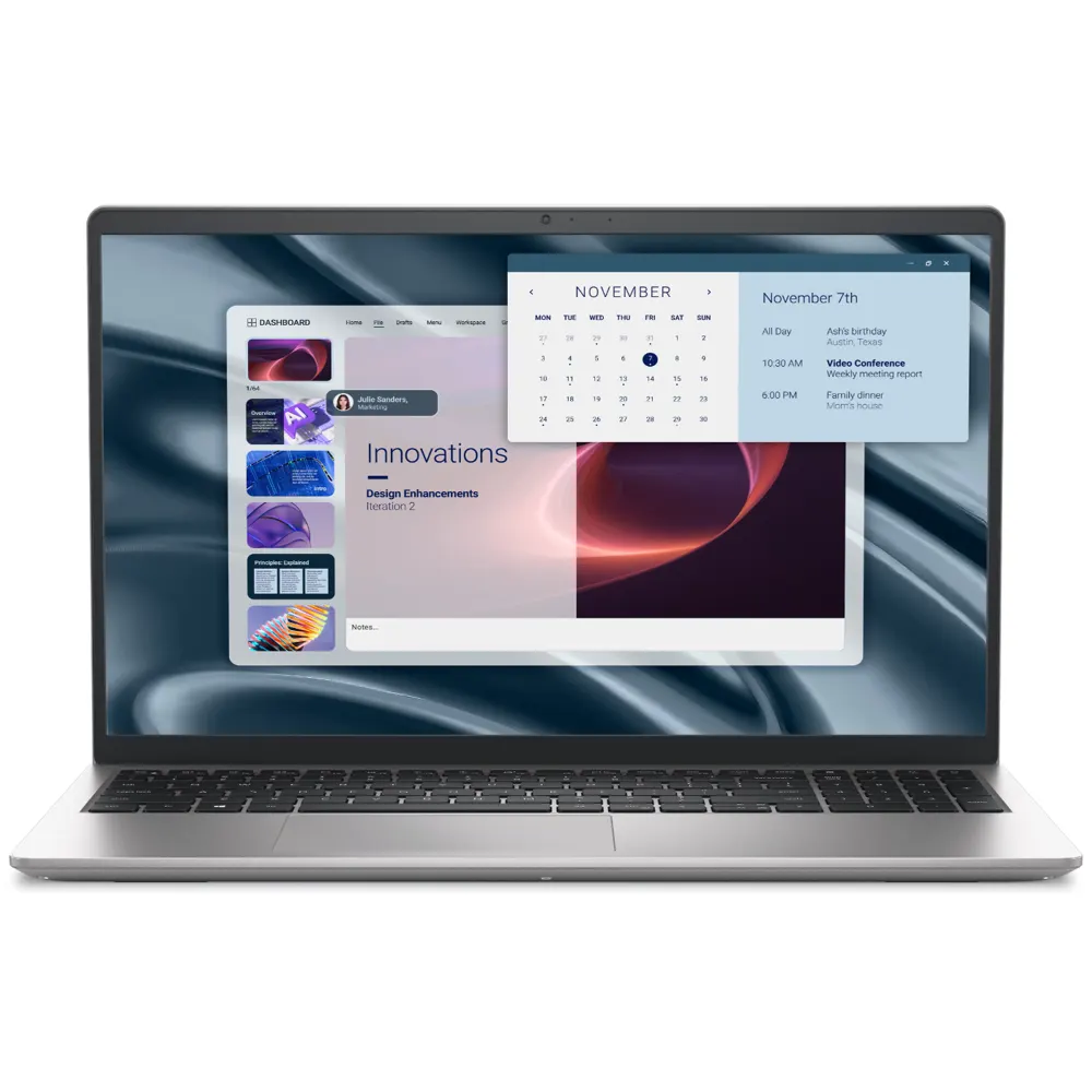ნოუთბუქი Dell Pro 15 Essential, 15.6", i7-1355U, 16GB, 512GB SSD, Integrated, Silver