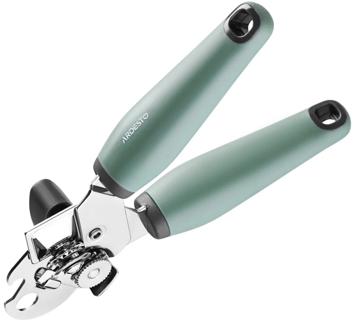 კონსერვის გასახსნელი ARDESTO Can opener Gemini, gray/green, iron, pp with soft touch