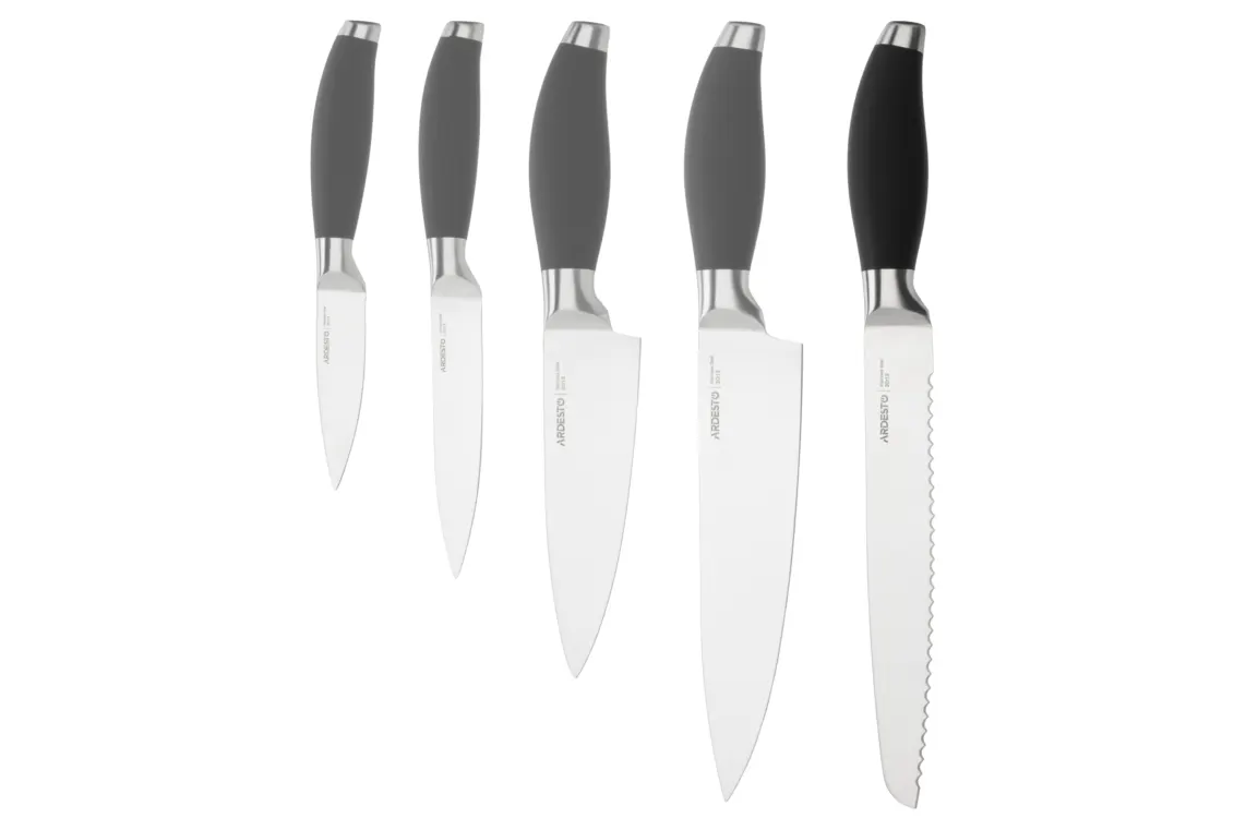 დანა Ardesto Bread knife Gemini, 33 cm, blade length 20,3 cm, black, s/s, plastic