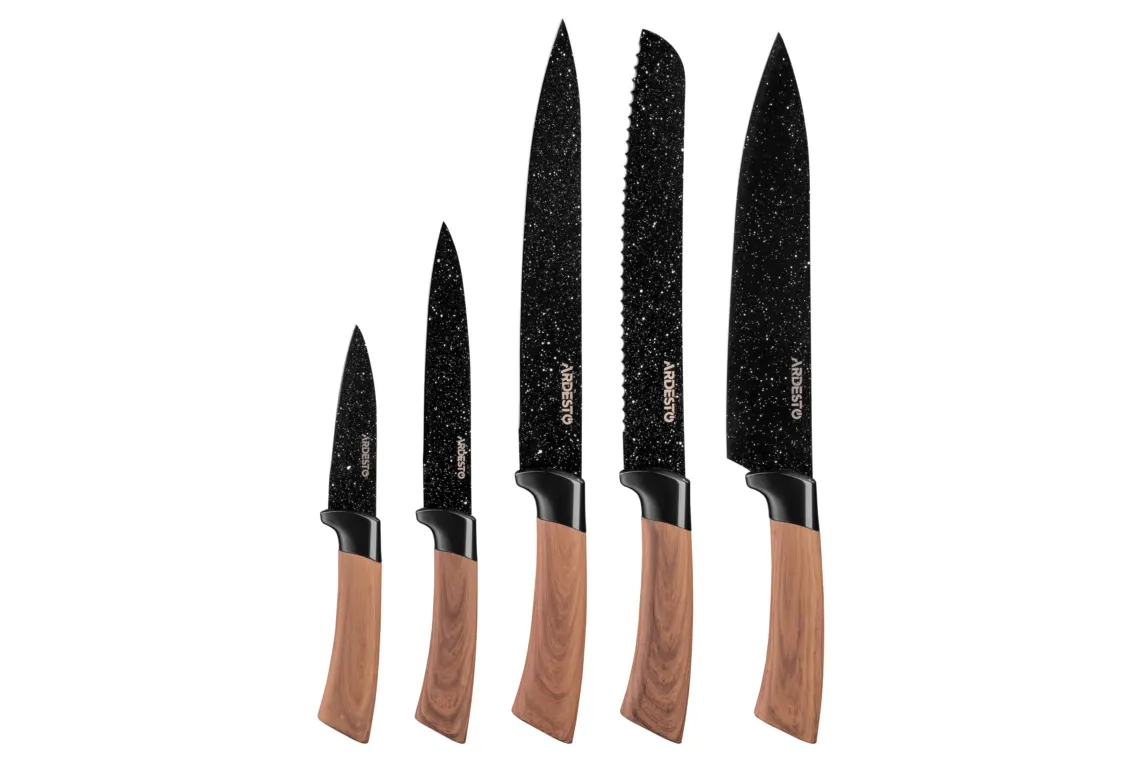 Ardesto Midori Knives Set 5 pcs, stainless steel, plastic