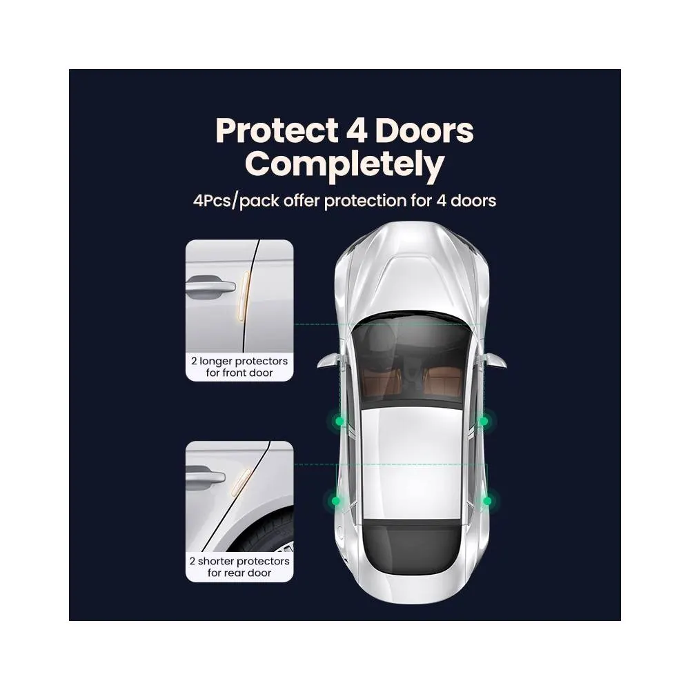 მანქანის დამცავი სტიკერები UGREEN LP233 (20430) Rubber Strips for Car, 4Pcs, White