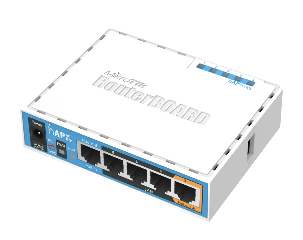 WiFi როუტერი - hAP ac lite, MikroTik RB952Ui-5ac2nD