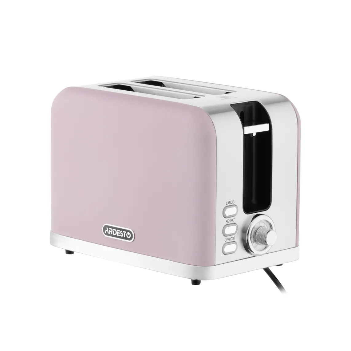 ARDESTO Toaster Lilac Dream, 800W, metal, 2 slots, purple+silver