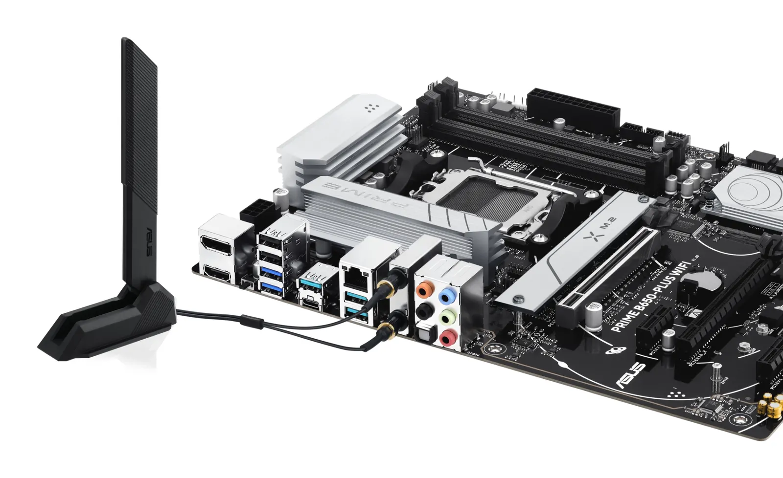 დედაპლატა ASUS Motherboard PRIME B650-PLUS WIFI sAM5 B650 4xDDR5 M.2 HDMI DP WiFi BT ATX