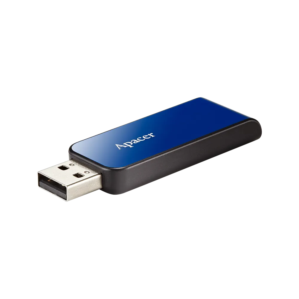 USB ფლეშ მეხსიერება Apacer, AH334, 64GB, USB 2.0, Blue