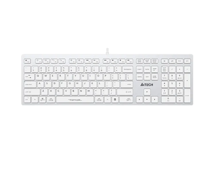 კლავიატურა A4Tech Fstyler FX50 Scissor Switch Keyboard EN/RU layout White
