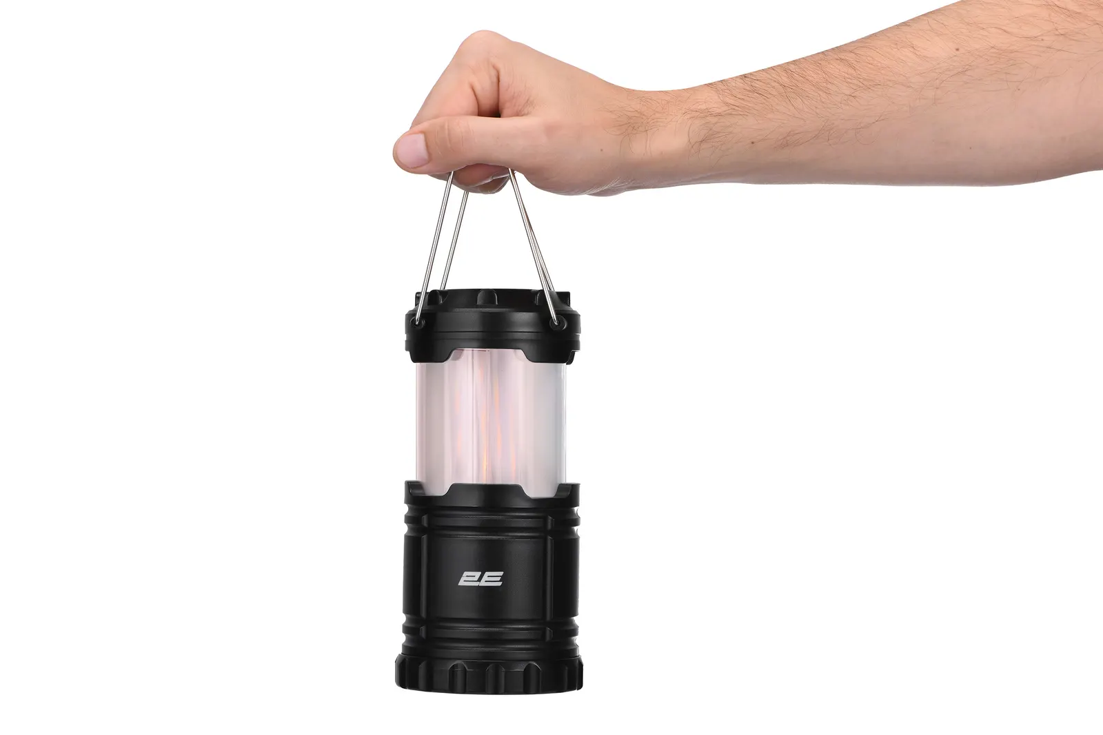 ფანარი 2E Camping lantern on batteries PLBL3AA Flame AAx3 200lm 3W folding 2 lighting modes flame/white light IP44 0.26kg