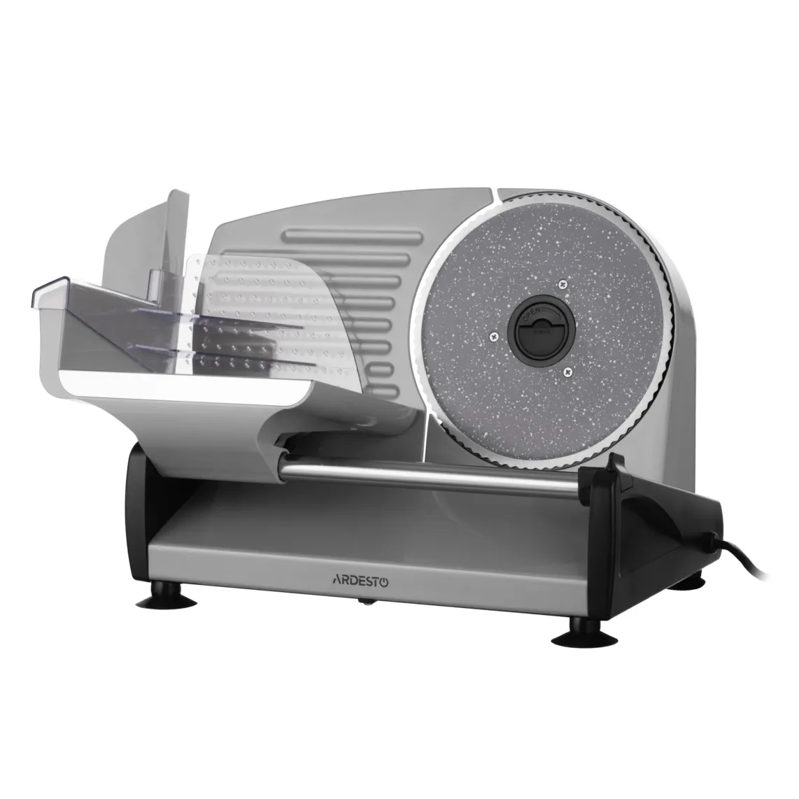სლაისერი Ardesto slicer, 250W, blade-stainless steel, diameter of the knife-190mm, corps- iron/plastic, grey-black
