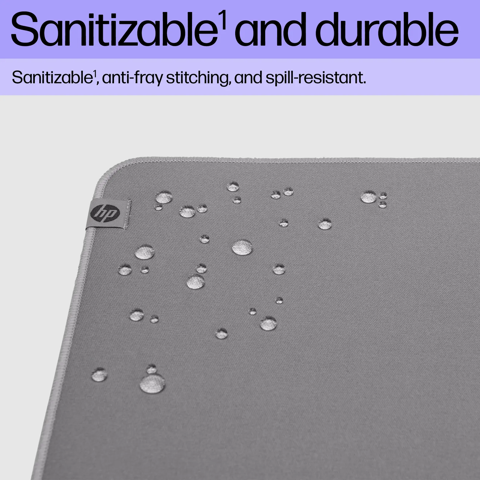 HP 200 Sanitizable Desk Mat Grey