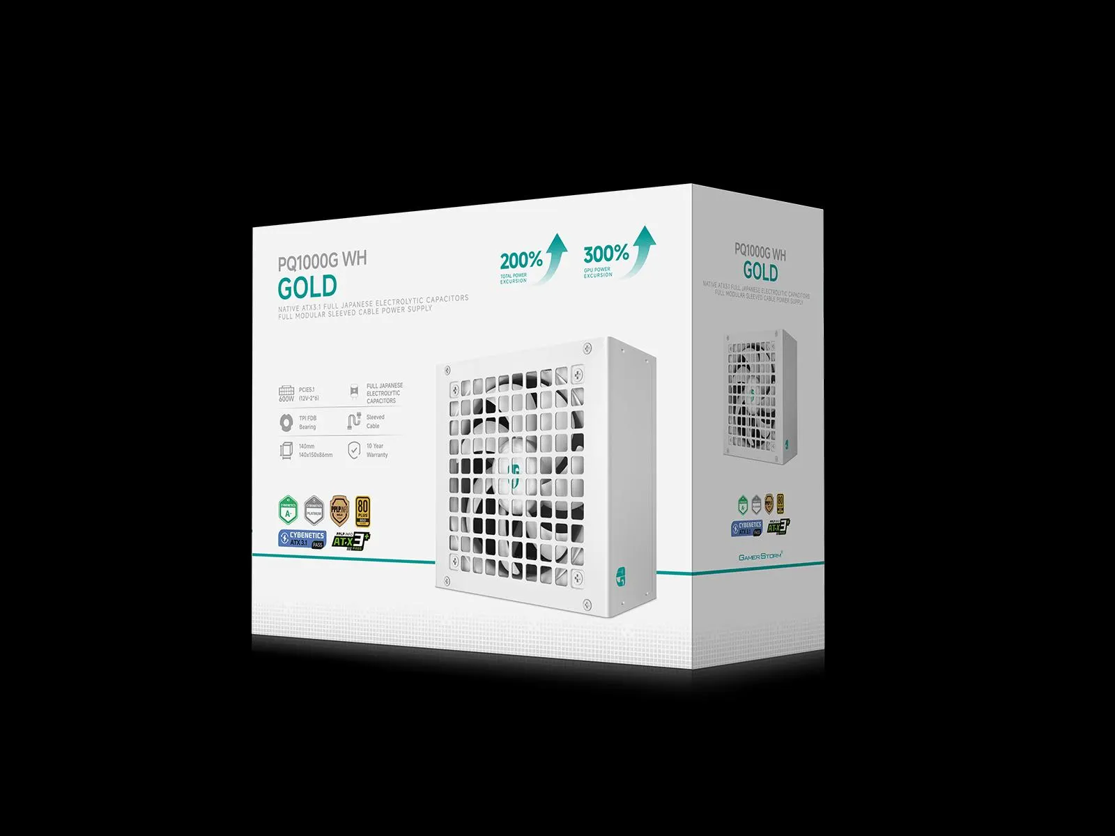 კვების ბლოკი Deepcool, PQ1000G, PSU, White