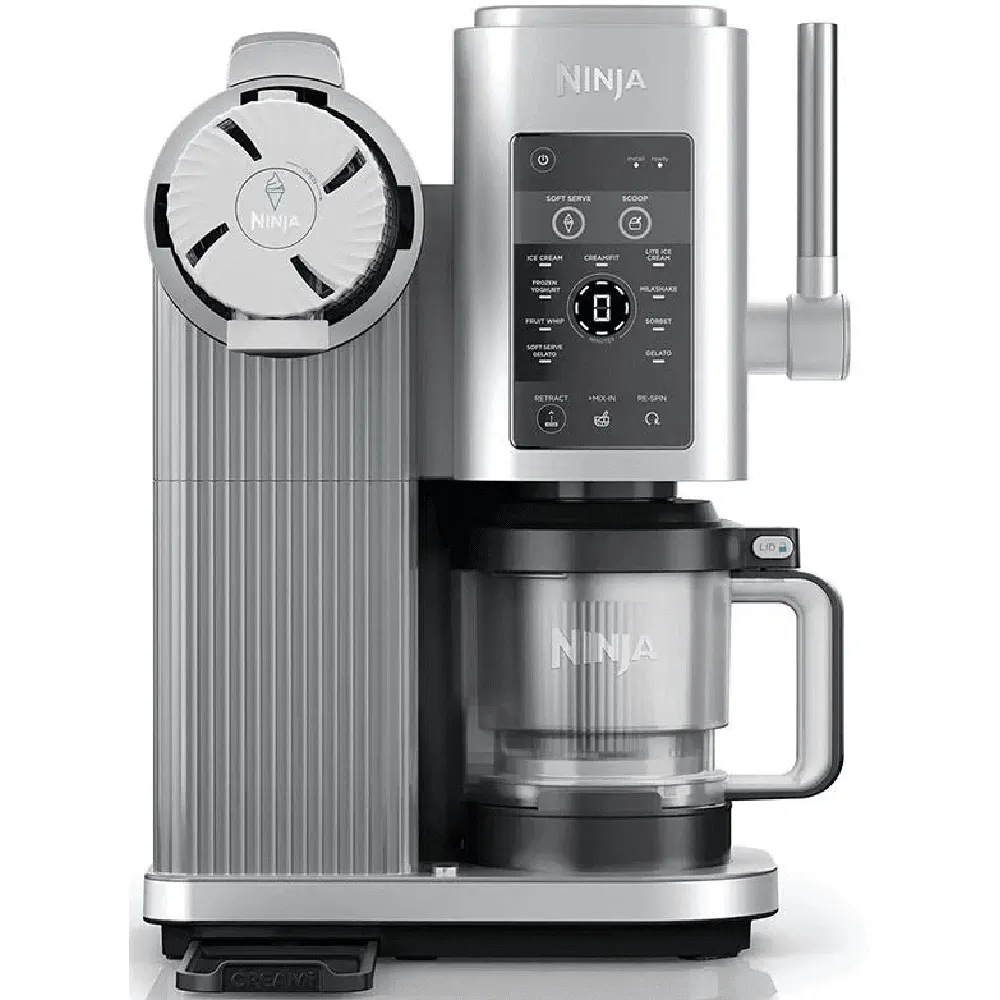 ნაყინის აპარატი Ninja NC701EU Swirl by CREAMi, 800W, 0.48L, 13-in-1 Soft Serve And Ice Cream Maker, Silver