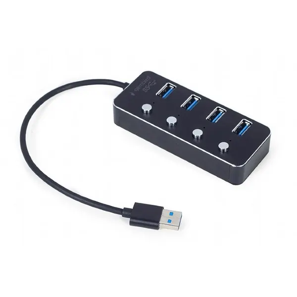 USB ჰაბი Gembird USB 4-Port HUB With Switches