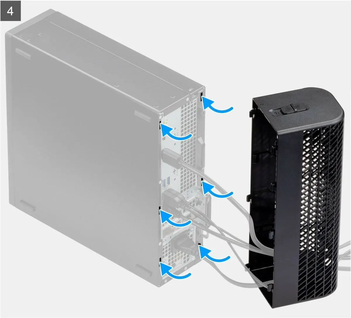 კომპიუტერის აქსესუარი Dell Cable Cover for Small Form Factor