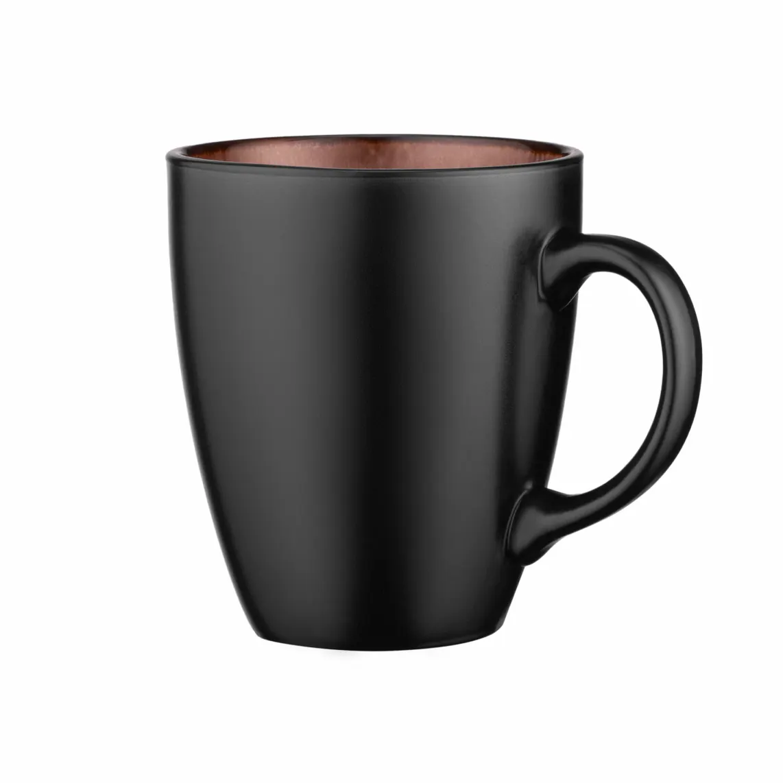 ფინჯანი Ardesto Mug Bolzano, 380ml, ceramic, black-brown