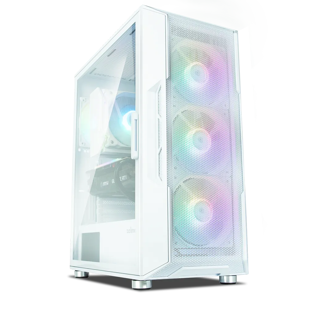 ქეისი Zalman PC case I3 Neo TG without PSU, 1xUSB3.0, 2xUSB2.0, 4x120mm ARGB, VGA 355mm, LCS ready, TG Side/Front Panel, ATX, white