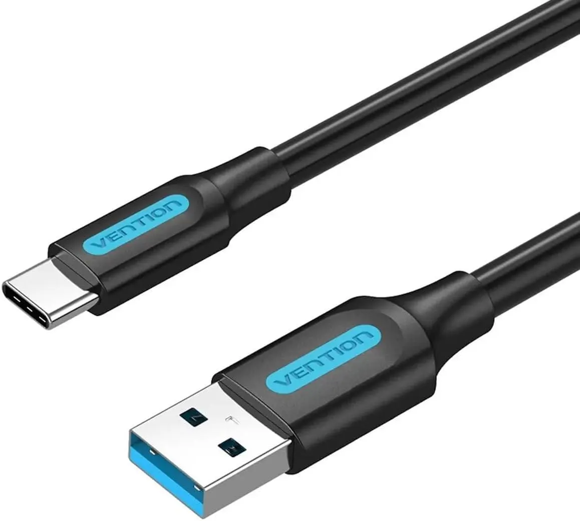 Type-C კაბელი VENTION COZBG USB 3.0 A Male to C Male Cable 1.5M Black PVC Type